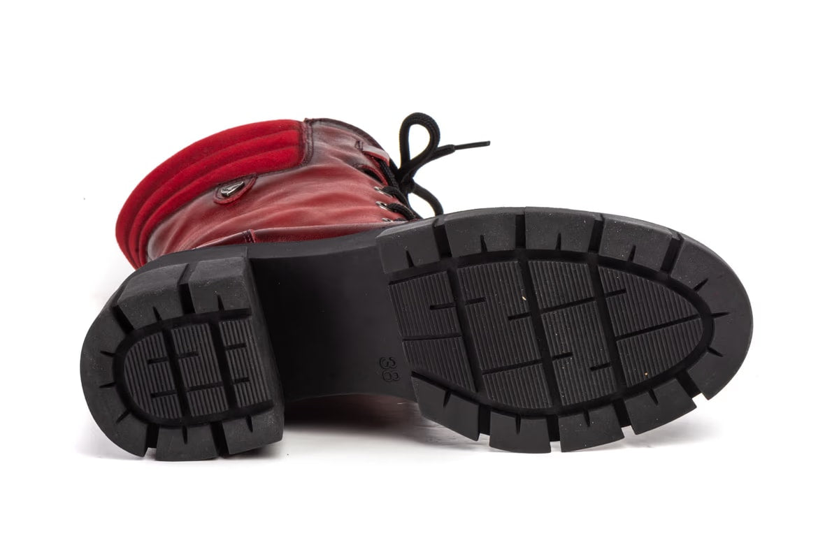 Bottes femme Ibérico 5790 en cuir bordeaux – Fabriquées en Espagne
