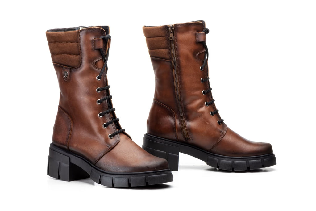 Bottes femme Ibérico 5790 en cuir marron