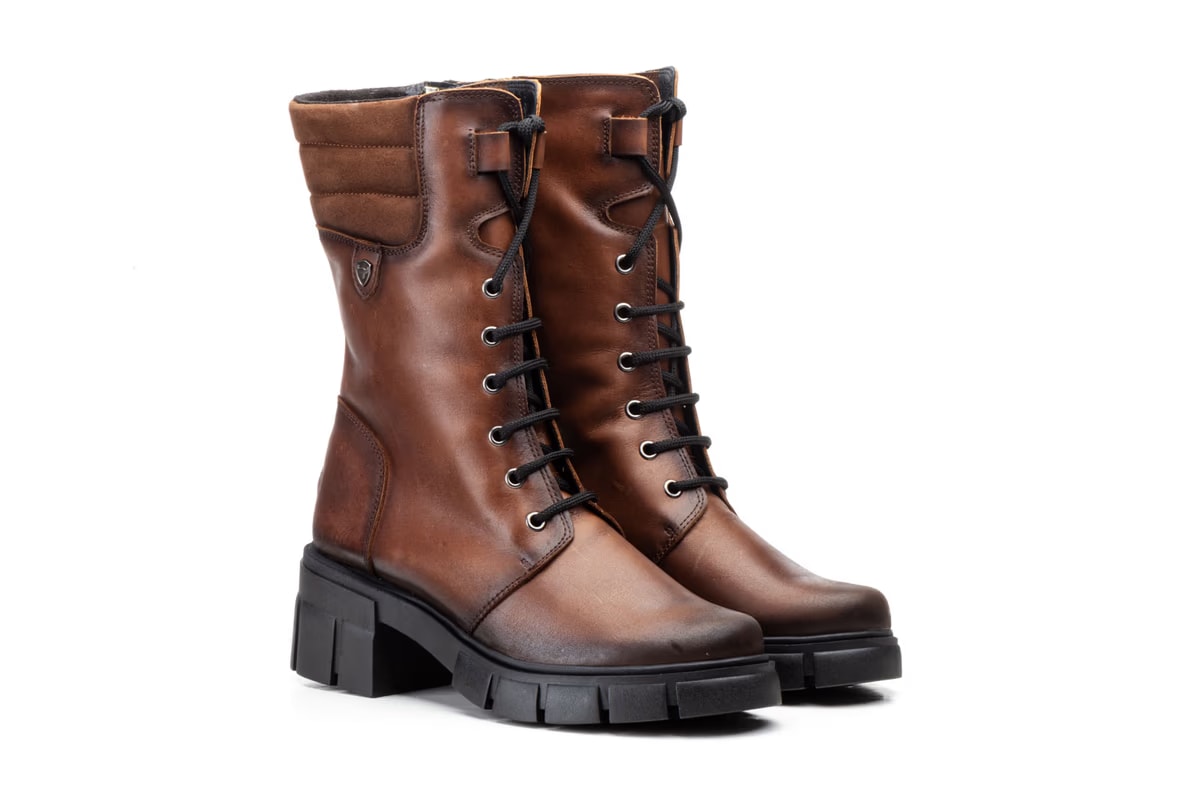 Bottes femme Ibérico 5790 en cuir marron