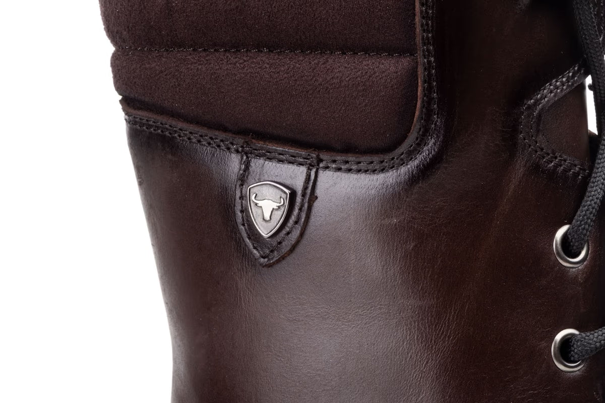 Botte femme 5790 marron en cuir, vue trois-quarts