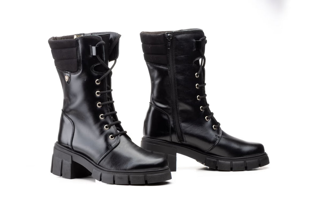 Bottes femme 5790 noires en cuir, vue d’ensemble