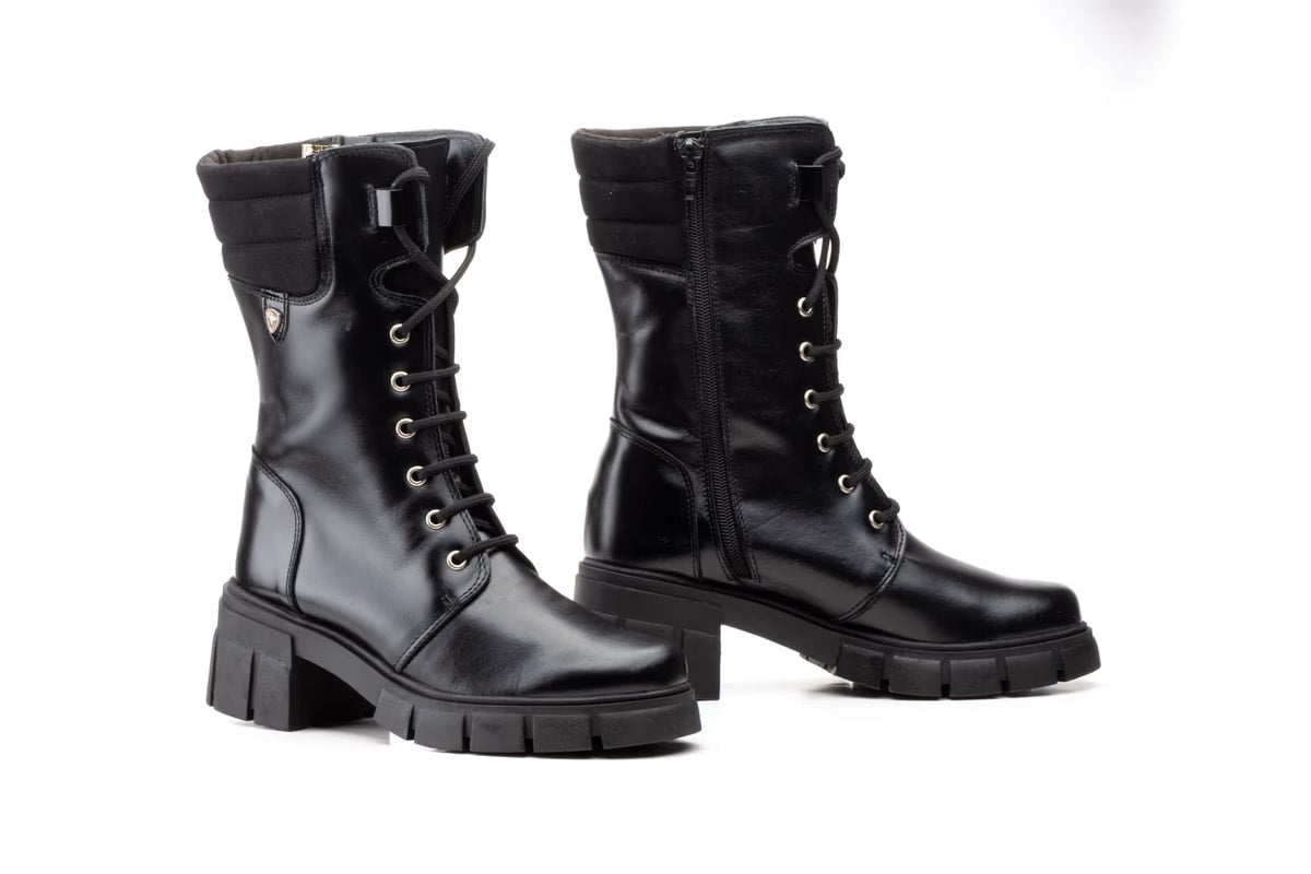 Bottes femme 5790 noires en cuir, vue d’ensemble