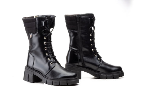 Bottes femme 5790 noires en cuir, vue d’ensemble