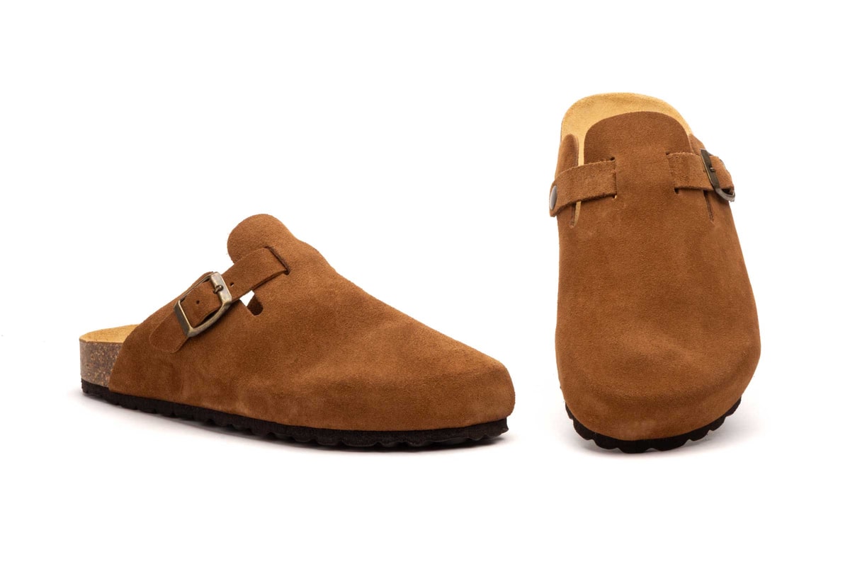 Sabot unisexe Juliet Biocomfort en cuir suédé cuero