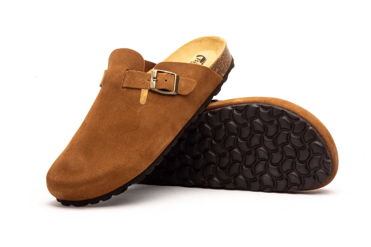 Sabot unisexe Juliet Biocomfort en cuir suédé cuero