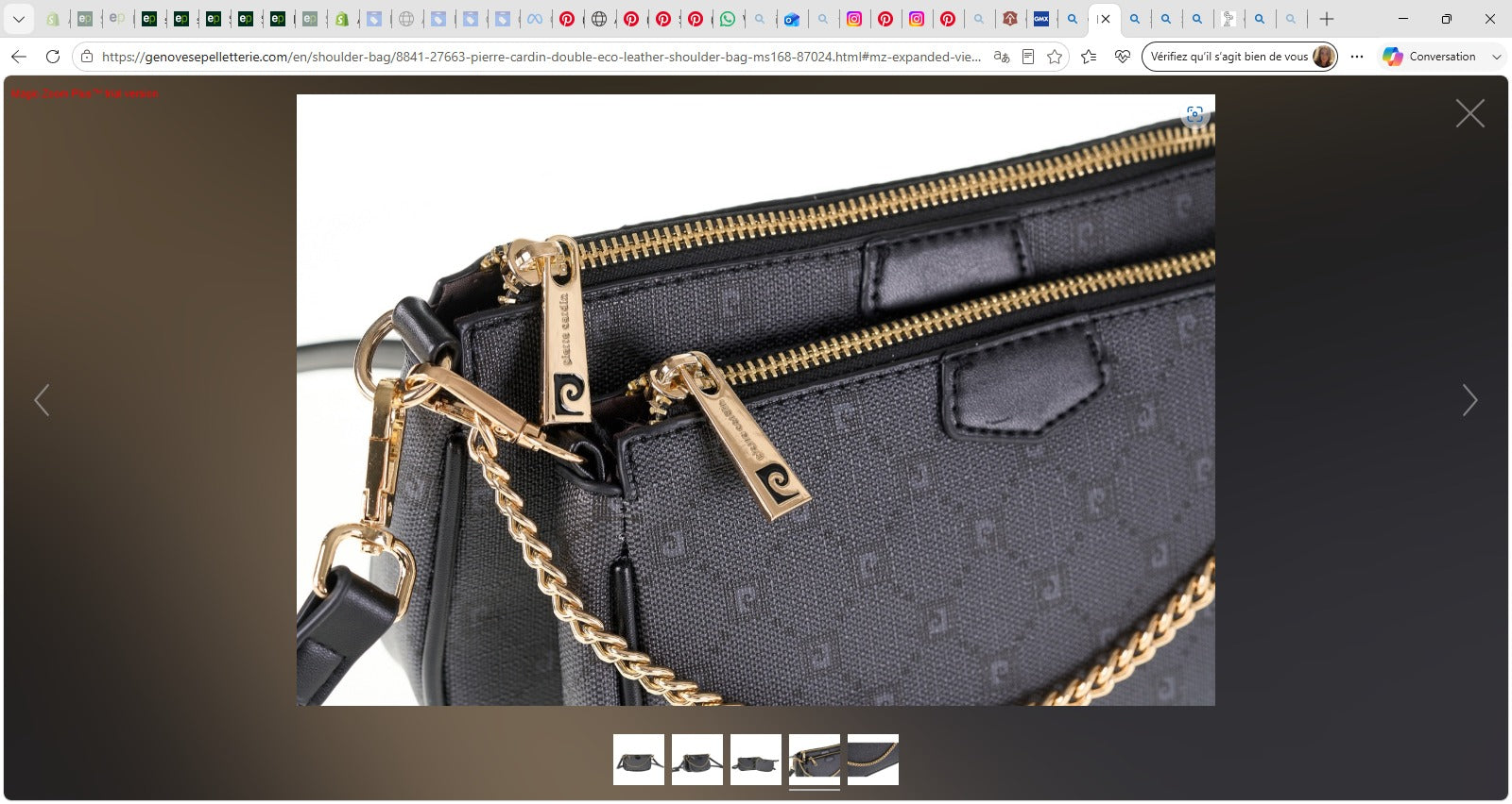 Sac Double Bandoulière Pierre Cardin en Cuir Éco — MS168-87024