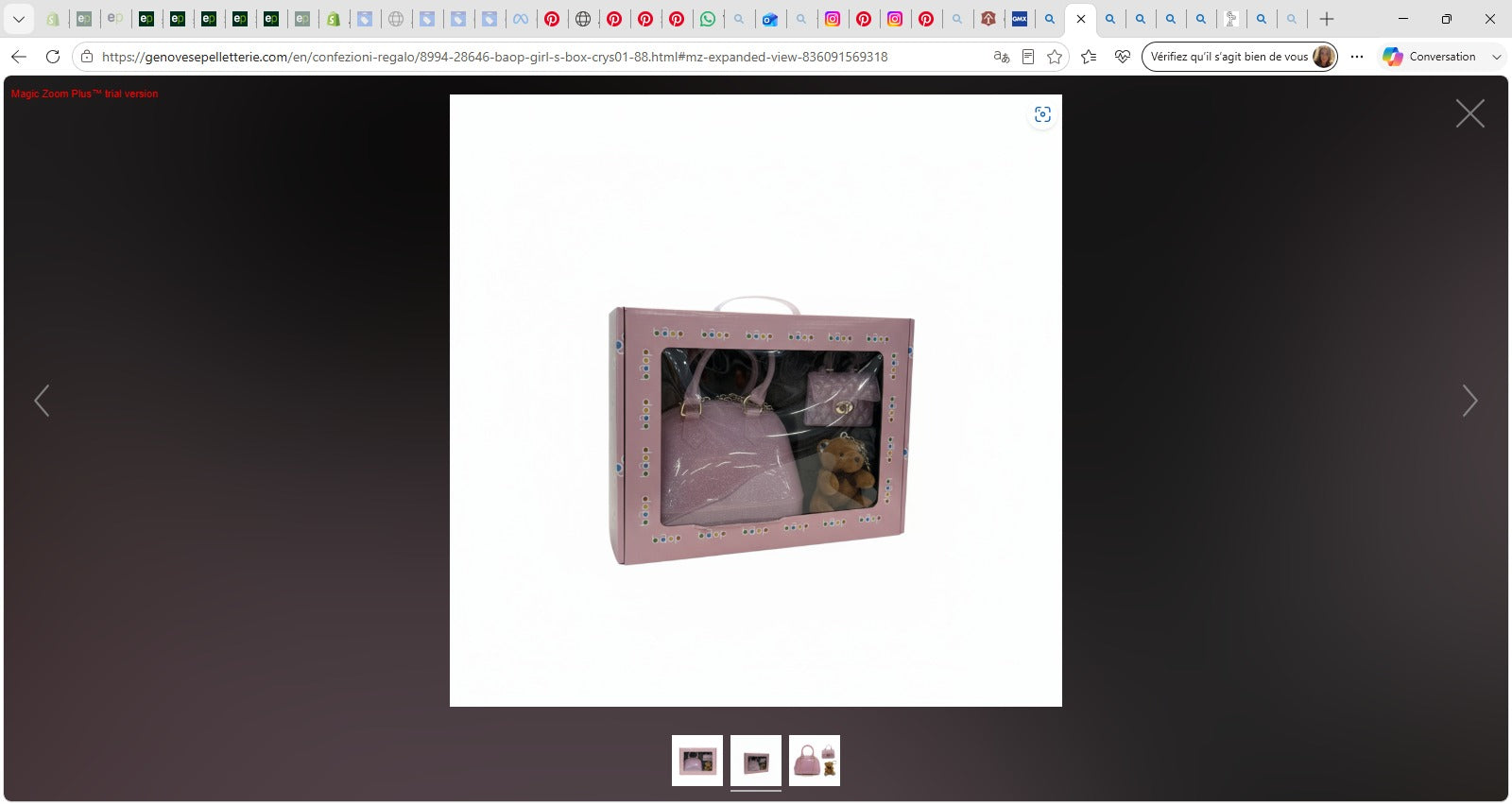 Coffret Cadeau Fille BAOP — Sac + Pochette + Porte-clés Ourson