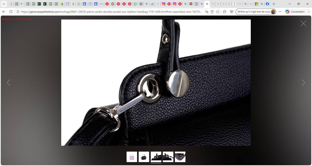 Sac à Main Double Poche Cuir Éco Pierre Cardin - 7191 FR05