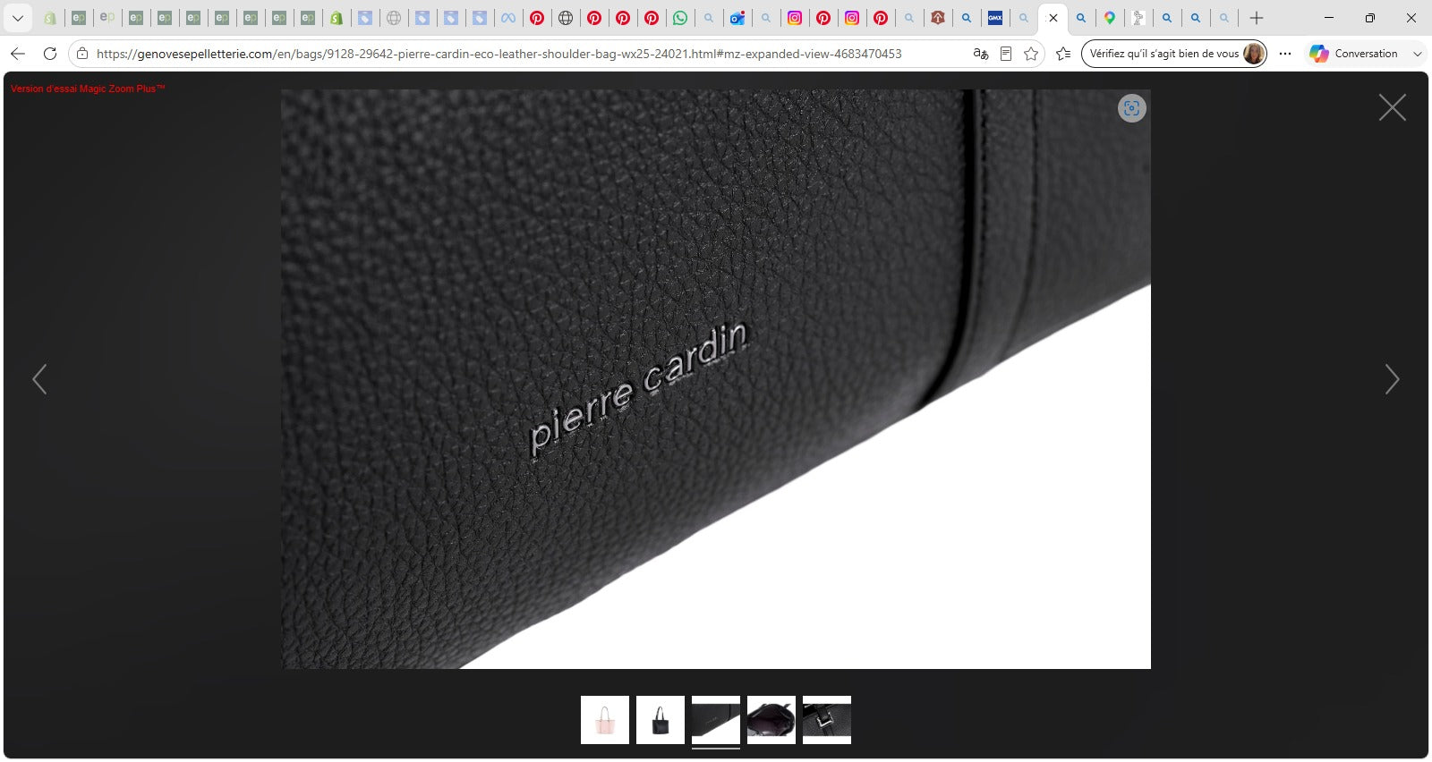 Sac à Bandoulière Pierre Cardin en Cuir Éco — WX25-24021