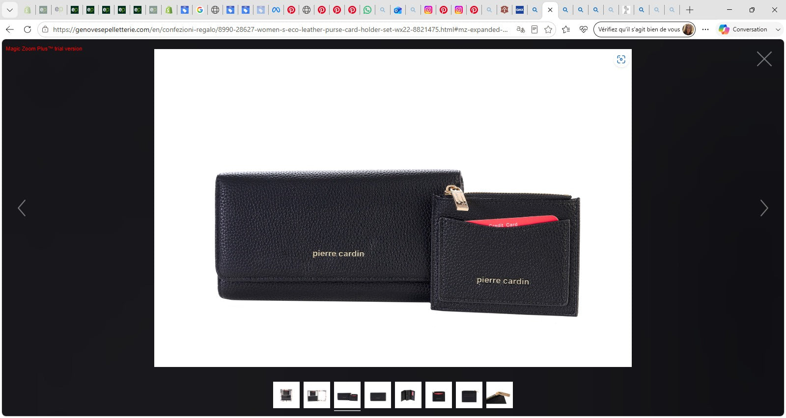 Coffret Porte-Monnaie + Porte-Cartes Femme en Éco-Cuir — WX22-8821