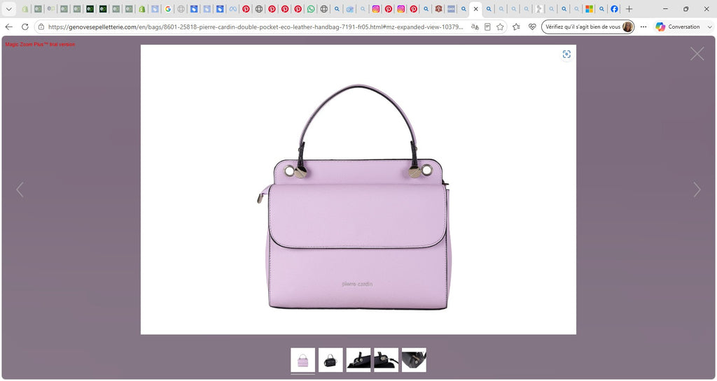 Sac à Main Double Poche Cuir Éco Pierre Cardin - 7191 FR05