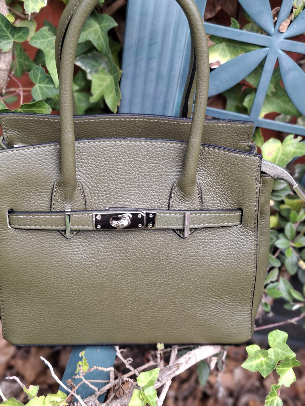 Sac à main Birkin Kaki Olive en cuir véritable